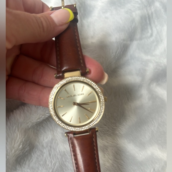 Women’s Michael Kors Leather Wristband Watch MK-2363 - Picture 3 of 13